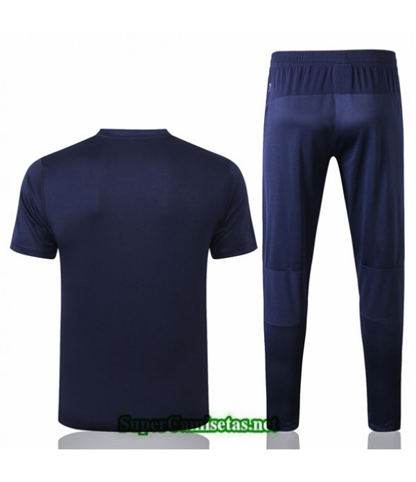 Tailandia Camiseta Kit De Entrenamiento Italia Azul Oscurocuello Redondo 2020/21
