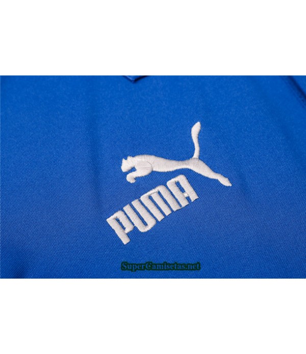 Tailandia Camiseta Kit De Entrenamiento Italia Polo Azul 2020/21