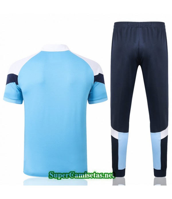 Tailandia Camiseta Kit De Entrenamiento Marsella Polo Azul/blanco 2020/21