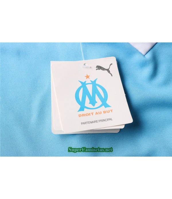 Tailandia Camiseta Kit De Entrenamiento Marsella Polo Azul/blanco 2020/21