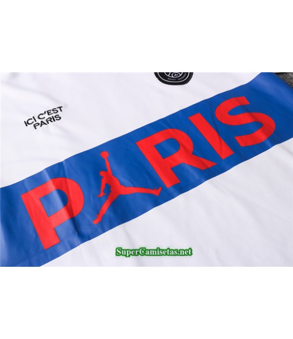 Tailandia Camiseta Kit De Entrenamiento Psg Blanco (azul Pris Logo) 2020/21