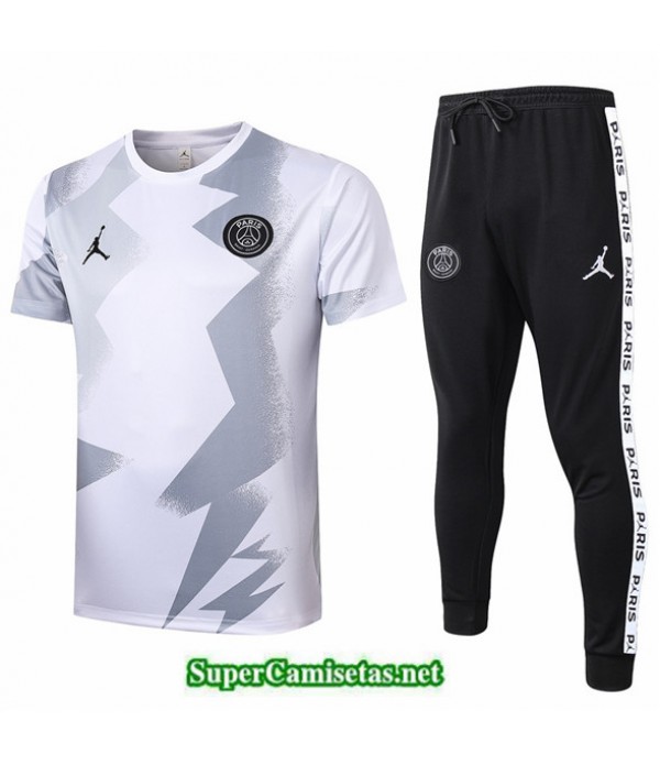 Tailandia Camiseta Kit De Entrenamiento Psg Blanco 2020/21