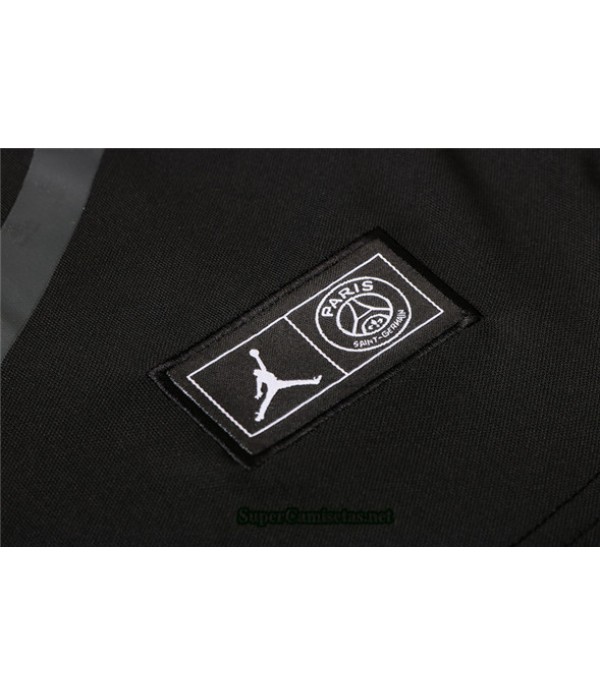 Tailandia Camiseta Kit De Entrenamiento Psg Jordan Negro Logo 2020/21