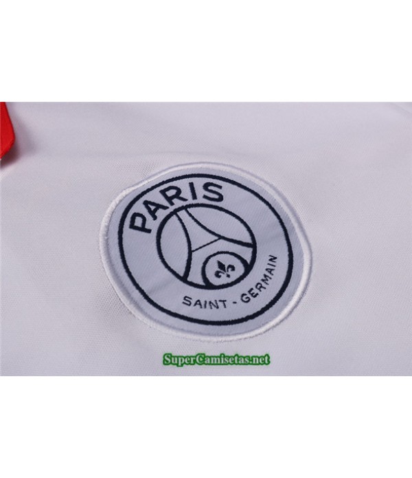 Tailandia Camiseta Kit De Entrenamiento Psg Polo Blanco 2020/21