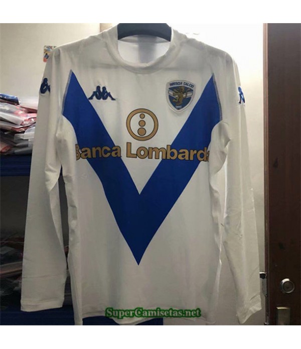 Tailandia Camisetas Clasicas Brescia Calcio Hombre Manga Larga Blanco 2003 04