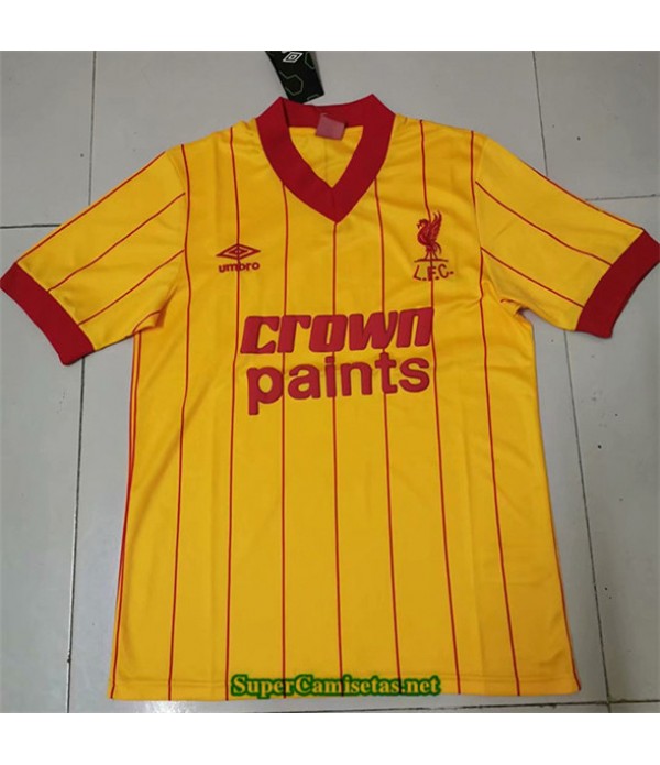 Tailandia Camisetas Clasicas Liverpool Amarillo Ho...
