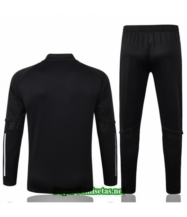 Tailandia Chaqueta Chandal Argentina Negro Cuello Bajo 2020/21