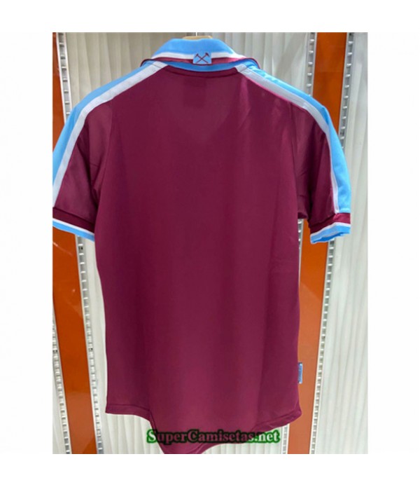 Tailandia Primera Camisetas Clasicas West Ham United Hombre 1999 01