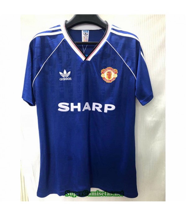 Tailandia Tercera Camisetas Clasicas Manchester United Hombre 1988