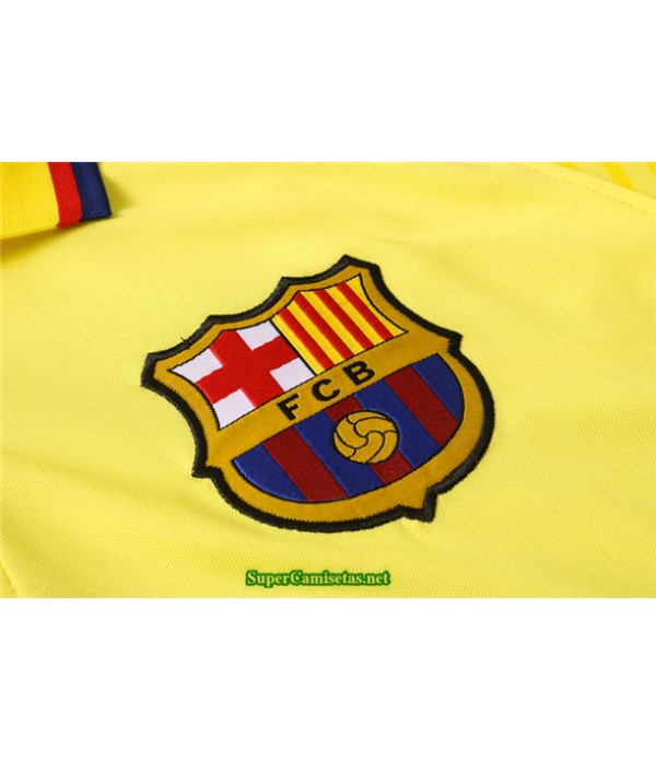Tailandia Camiseta Kit De Entrenamiento Barcelona Polo Amarillo 2020/21