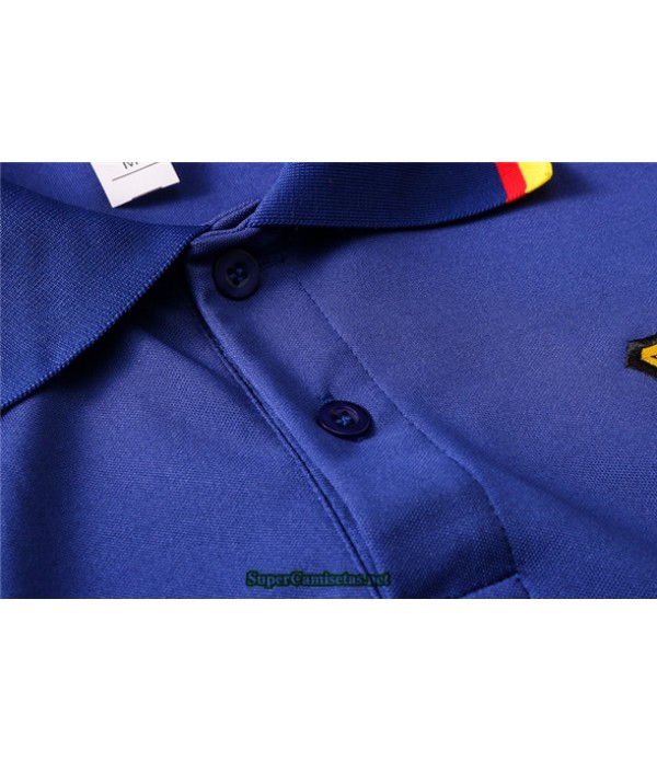 Tailandia Camiseta Kit De Entrenamiento Barcelona Polo Azul Marino 2020/21