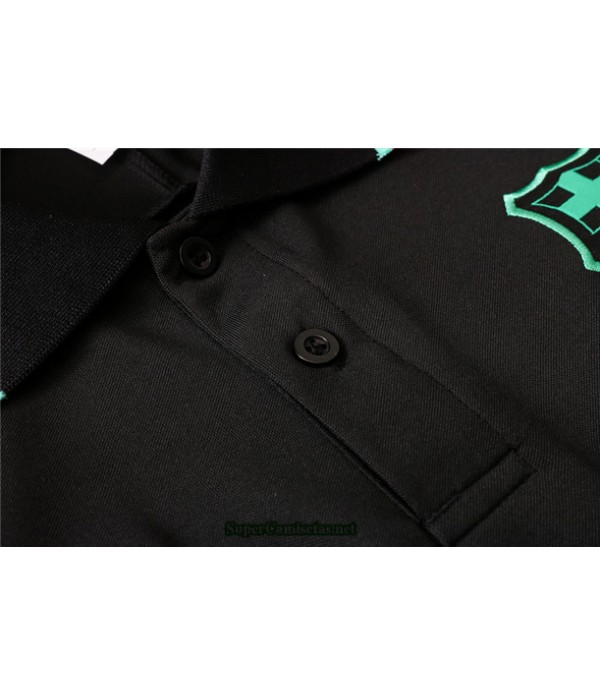 Tailandia Camiseta Kit De Entrenamiento Barcelona Polo Negro/verde/rosa 2020/21