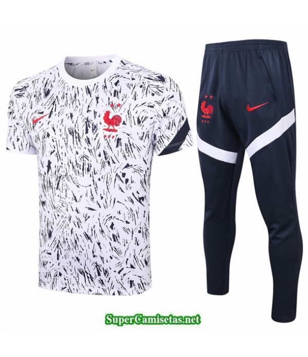 Tailandia Camiseta Kit De Entrenamiento Francia Bl...