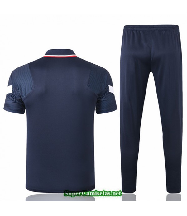 Tailandia Camiseta Kit De Entrenamiento Francia Polo Azul Marino 2020/21
