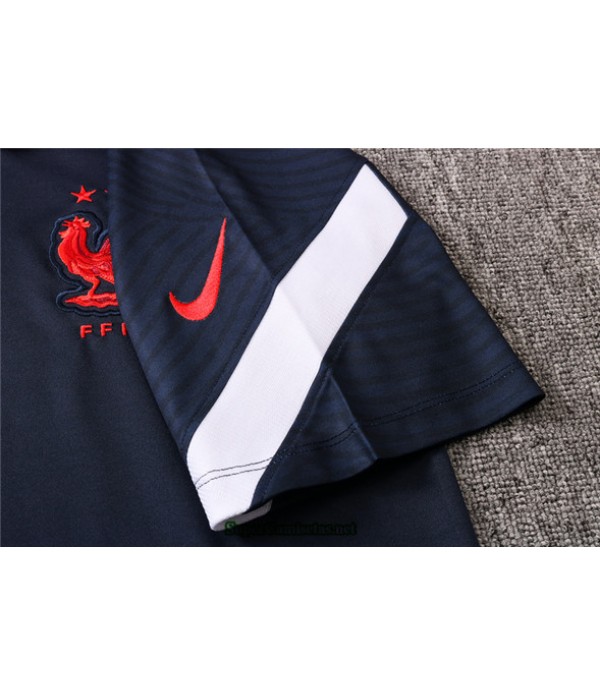 Tailandia Camiseta Kit De Entrenamiento Francia Polo Azul Marino 2020/21