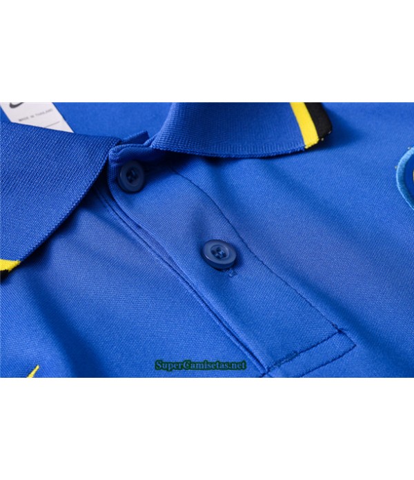 Tailandia Camiseta Kit De Entrenamiento Inter Milan Polo Azul 2020/21