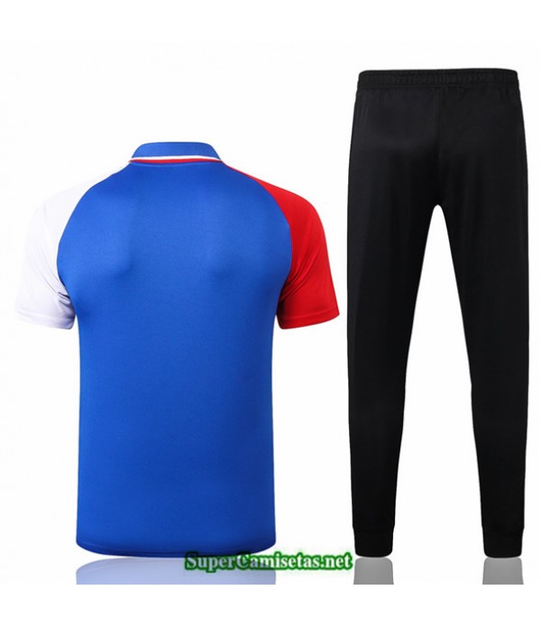 Tailandia Camiseta Kit De Entrenamiento Jordan Polo Azul/rojo/blanco 2020/21