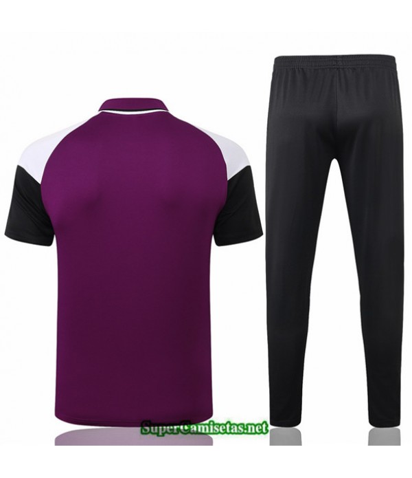 Tailandia Camiseta Kit De Entrenamiento Jordan Polo Púrpura 2020/21