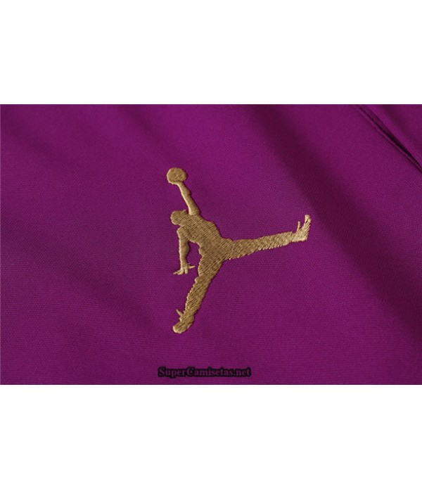 Tailandia Camiseta Kit De Entrenamiento Jordan Polo Púrpura 2020/21