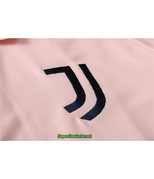Tailandia Camiseta Kit De Entrenamiento Juventus Polo Rosa 2020/21