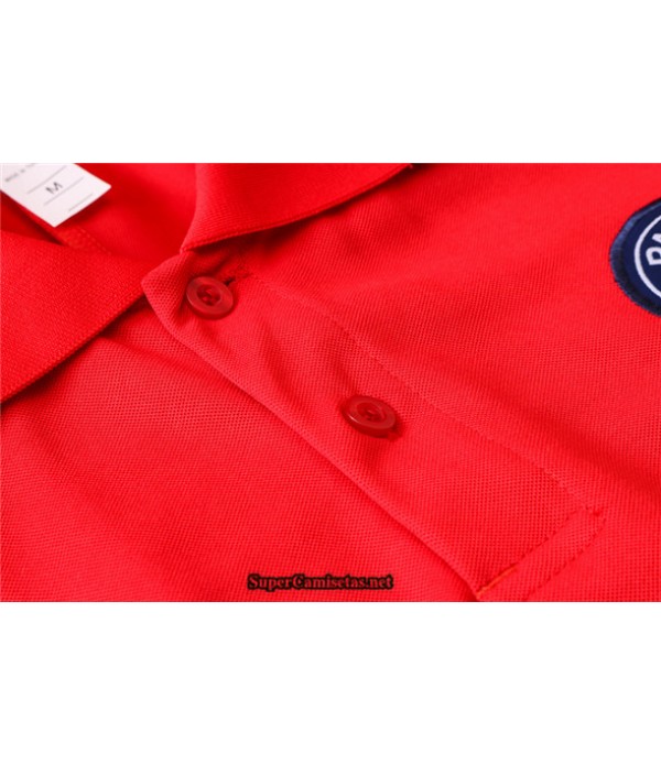 Tailandia Camiseta Kit De Entrenamiento Psg Polo Rojo/azul Oscuro 2020/21