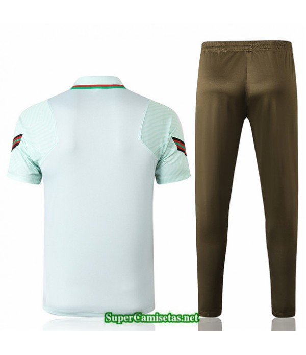 Tailandia Camiseta Kit De Entrenamiento Portugal Polo Verde 2020/21