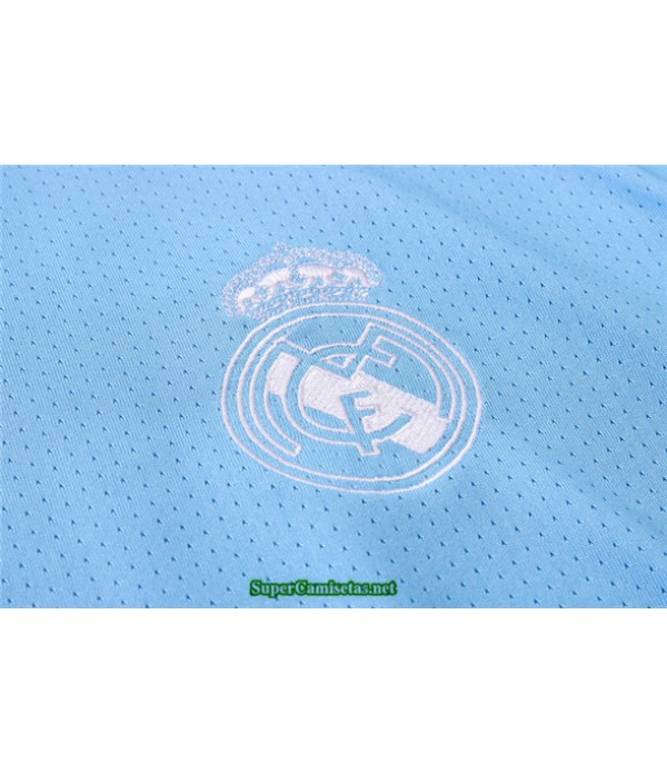 Tailandia Camiseta Kit De Entrenamiento Real Madrid Azul Claro 2020/21