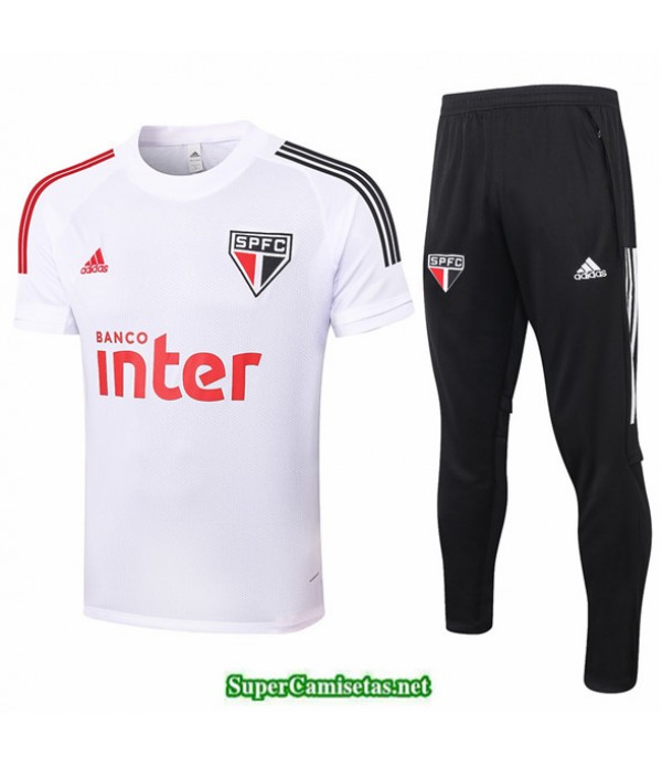 Tailandia Camiseta Kit De Entrenamiento Sao Paulo Blanco 2020/21