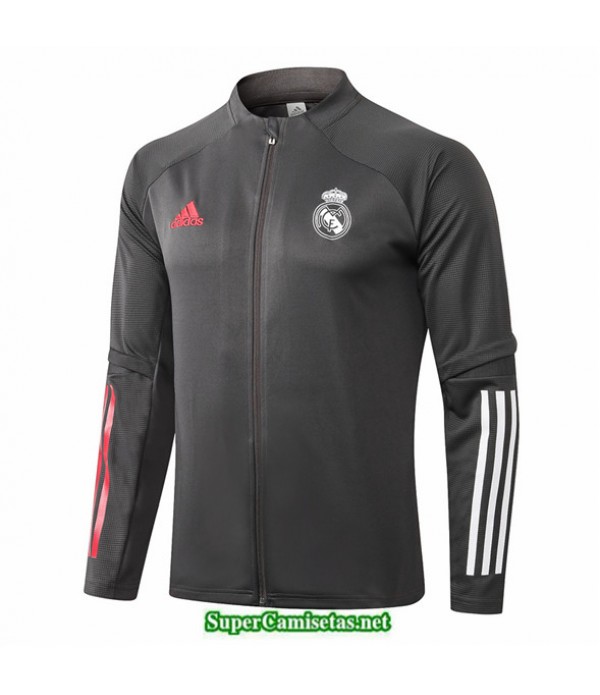 Tailandia Camiseta Real Madrid Chaqueta Gris Oscur...