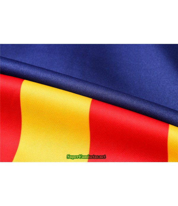 Tailandia Chaqueta Chandal Barcelona Azul/rojo/amarillo 2020/21 Cuello Alto