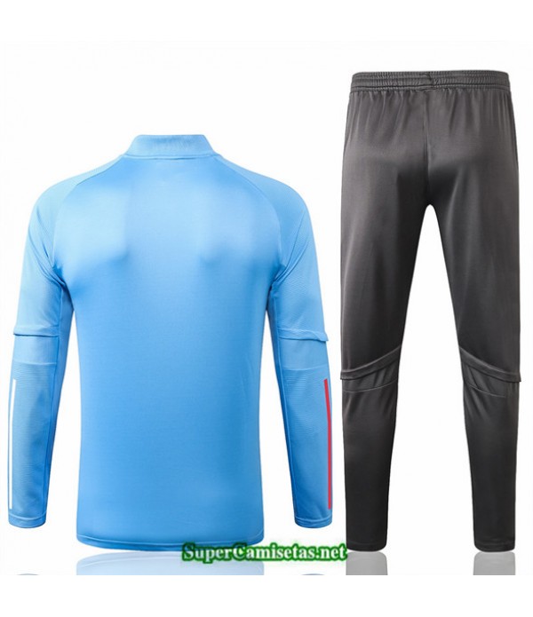 Tailandia Chaqueta Chandal Real Madrid Azul Claro 2020/21