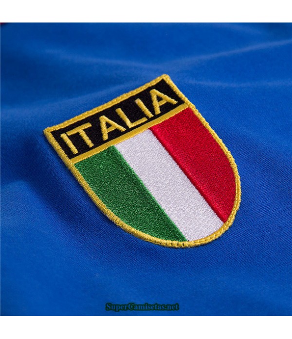 Tailandia Equipacion Camiseta Camisetas Clasicas Italia Hombre Azul 1982