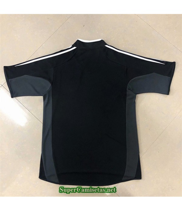 Tailandia Equipacion Camiseta Camisetas Clasicas Real Madrid Hombre Negro 2004 05