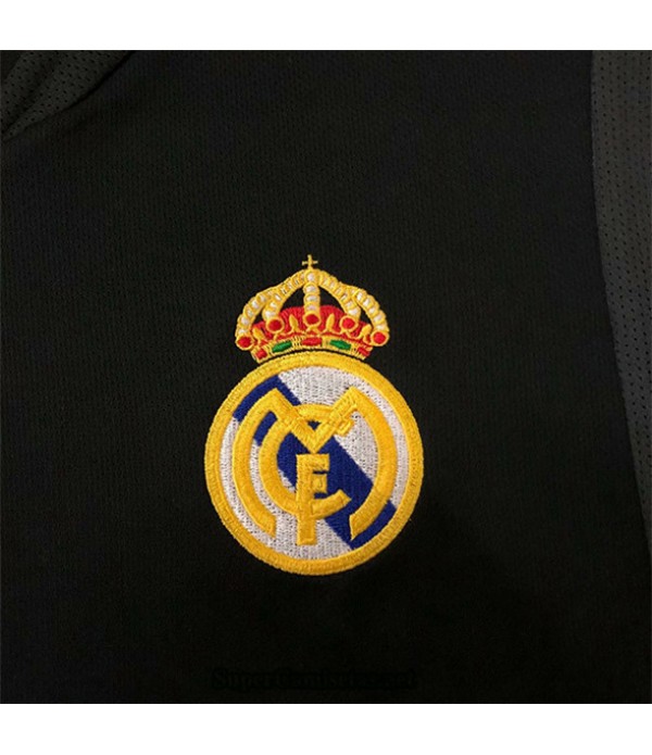 Tailandia Equipacion Camiseta Camisetas Clasicas Real Madrid Hombre Negro 2004 05