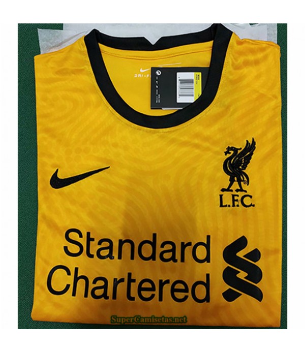 Tailandia Equipacion Camiseta Liverpool Amarillo 2020/21