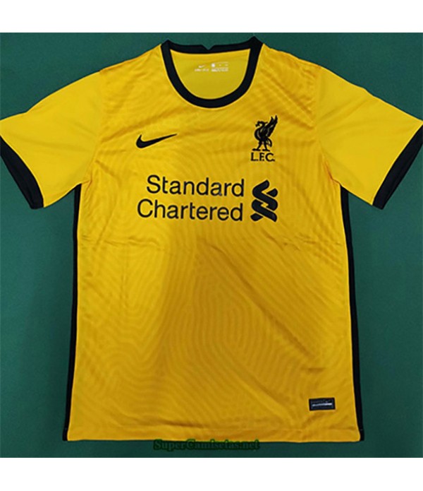 Tailandia Equipacion Camiseta Liverpool Amarillo 2020/21