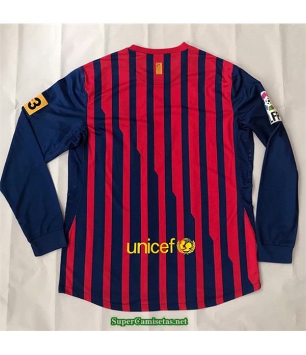 Tailandia Primera Equipacion Camiseta Camisetas Clasicas Barcelona Hombre Manga Larga 2011 2012