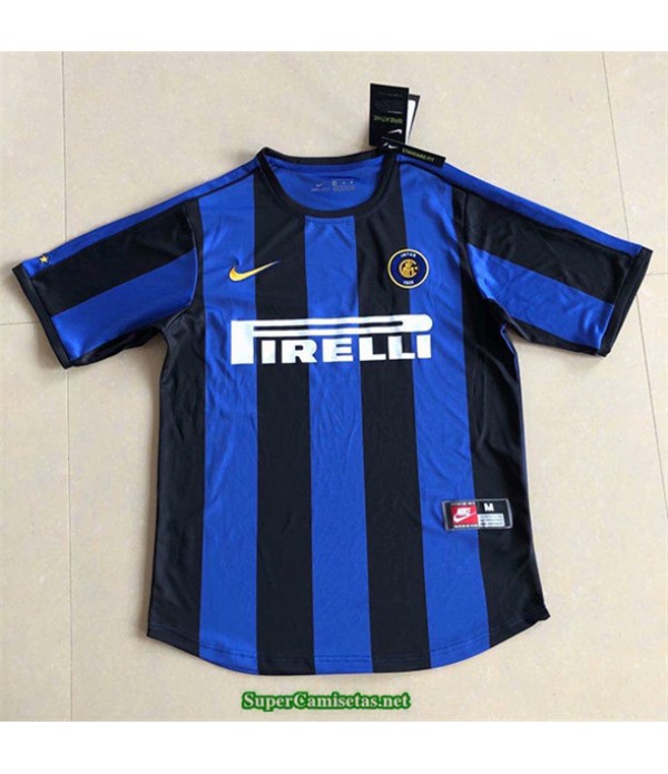 Tailandia Primera Equipacion Camiseta Camisetas Clasicas Inter Milan Hombre 1999 00