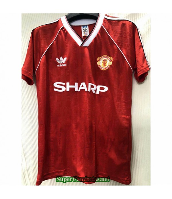 Tailandia Primera Equipacion Camiseta Camisetas Clasicas Manchester United Hombre 1988