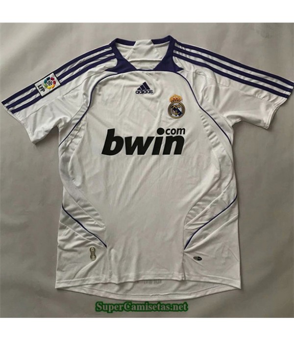 Tailandia Primera Equipacion Camiseta Camisetas Clasicas Real Madrid Hombre 2007 08