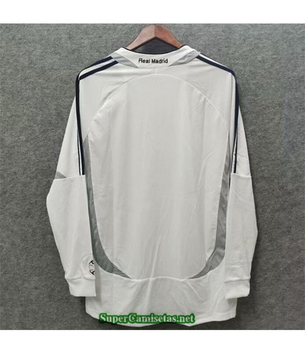 Tailandia Primera Equipacion Camiseta Camisetas Clasicas Real Madrid Hombre Manga Larga 2006 07