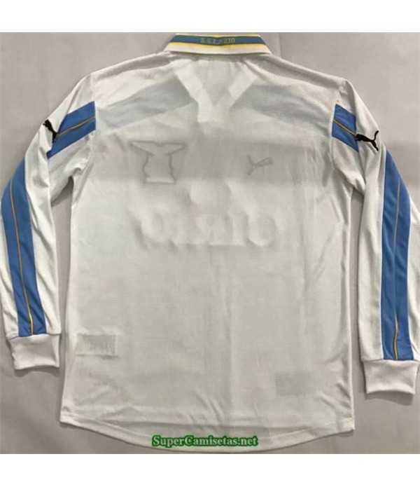 Tailandia Segunda Equipacion Camiseta Camisetas Clasicas Lazio Hombre Manga Larga 2000 01