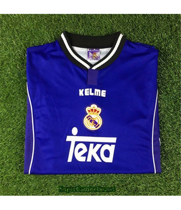 Tailandia Segunda Equipacion Camiseta Camisetas Clasicas Real Madrid Hombre 1997 98