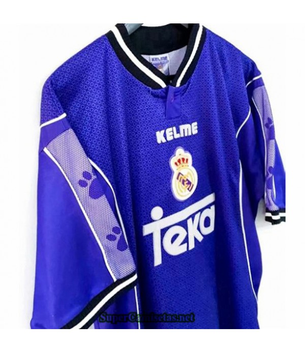 Tailandia Segunda Equipacion Camiseta Camisetas Clasicas Real Madrid Hombre 1997 98