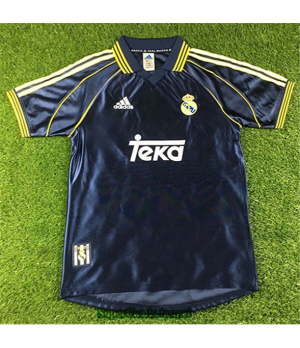 Tailandia Segunda Equipacion Camiseta Camisetas Clasicas Real Madrid Hombre 1998 00