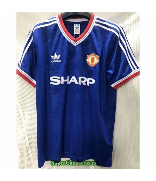 Tailandia Tercera Equipacion Camiseta Camisetas Clasicas Manchester United Hombre 1986