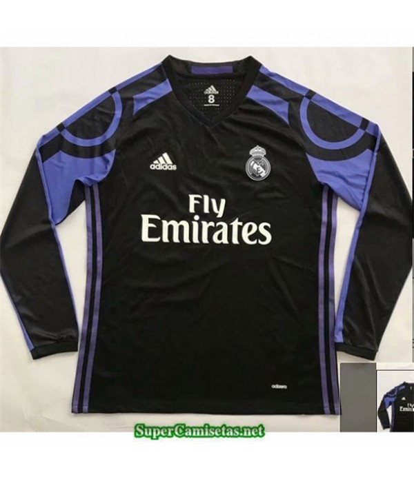 Tailandia Tercera Equipacion Camiseta Camisetas Clasicas Real Madrid Hombre Manche Longue 2015 16