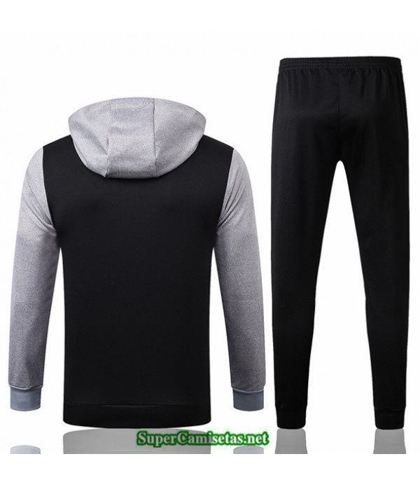 Tailandia Sudaderas De Futbol Jordan Negro/gris 2020/21