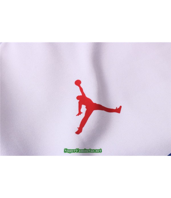 Tailandia Sudaderas De Futbol Psg Blanco/azul Paris Jordan 2020/21