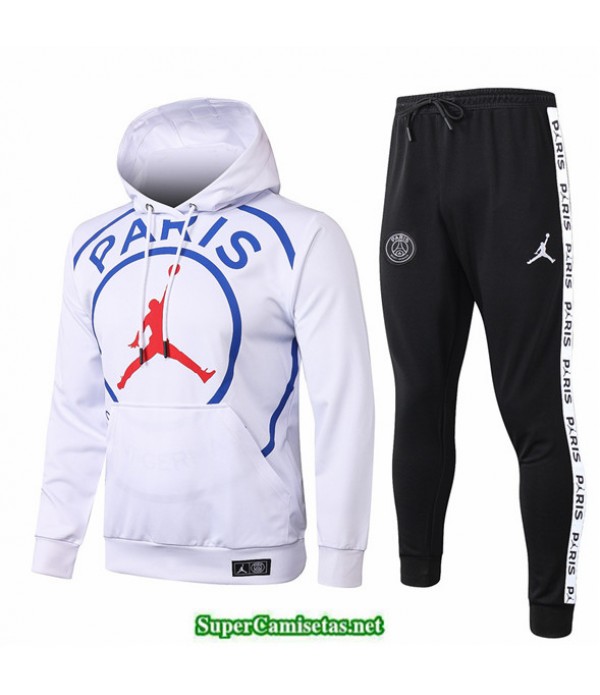 Tailandia Sudaderas De Futbol Psg Blanco Paris Jordan 2020/21